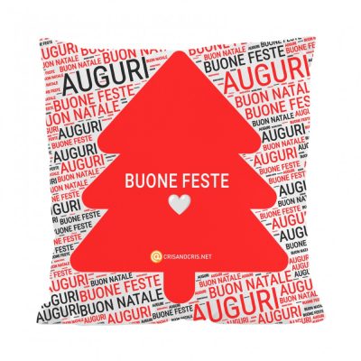 Cuscino Natale Buone Feste