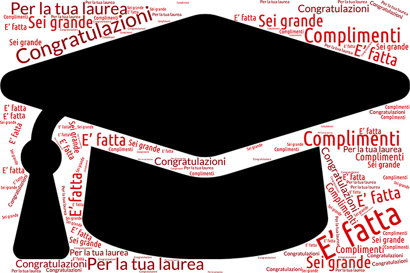 Biglietto auguri laurea