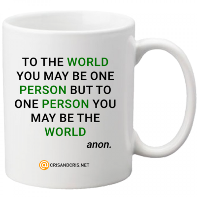 Tazza motivazionale world person
