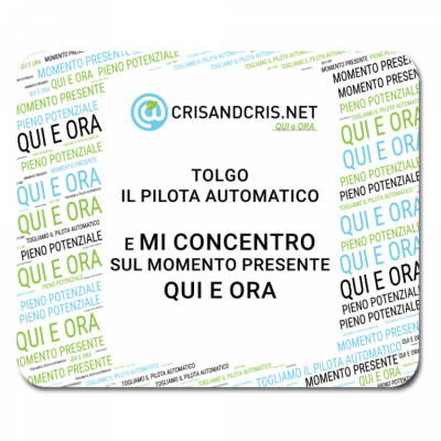 Mousepad tappetino mouse Mindfulness Tolgo il pilota automatico